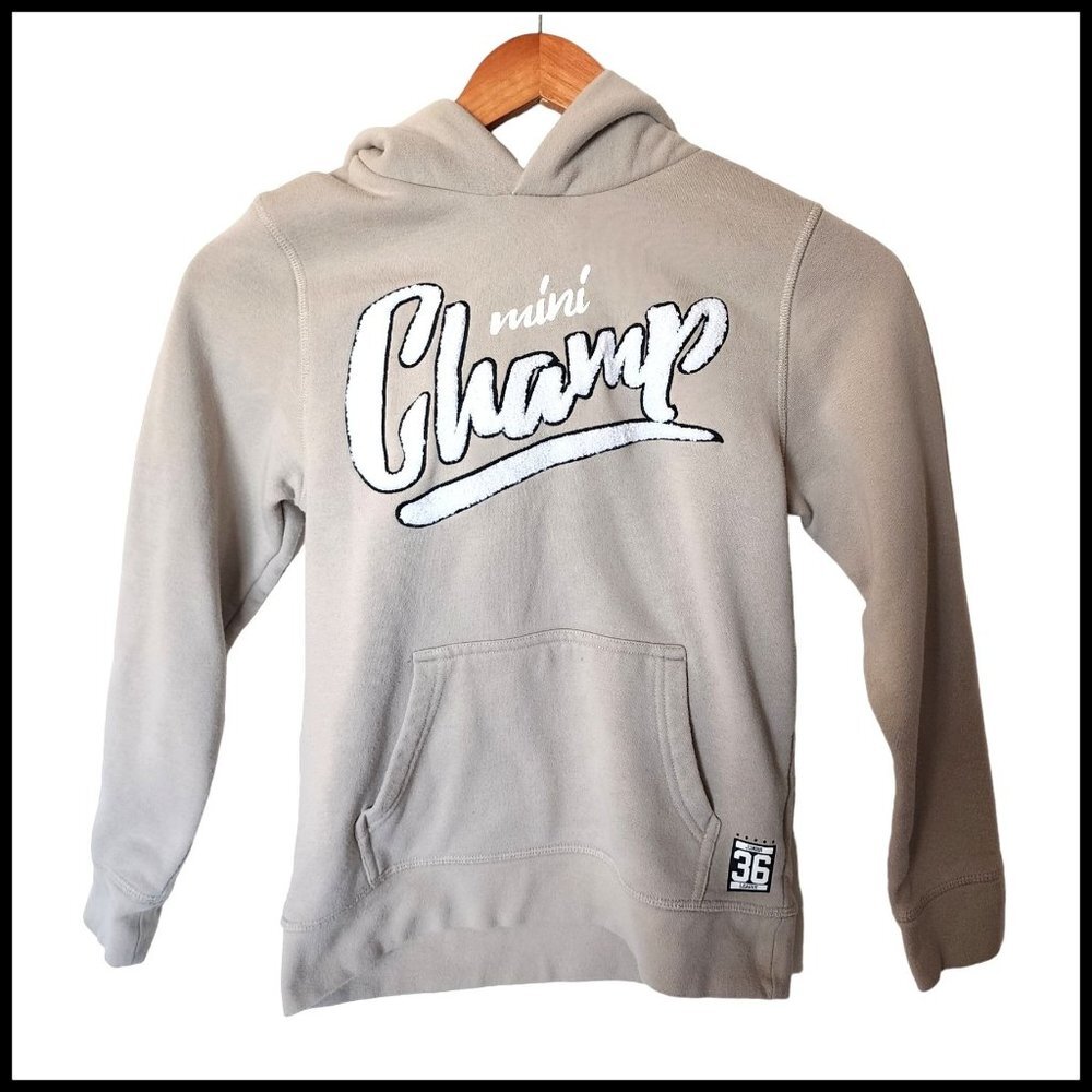 H & M Hoodie Sweatshirt Mini Champ Tan size 8 10 Years‎ Kids Girl